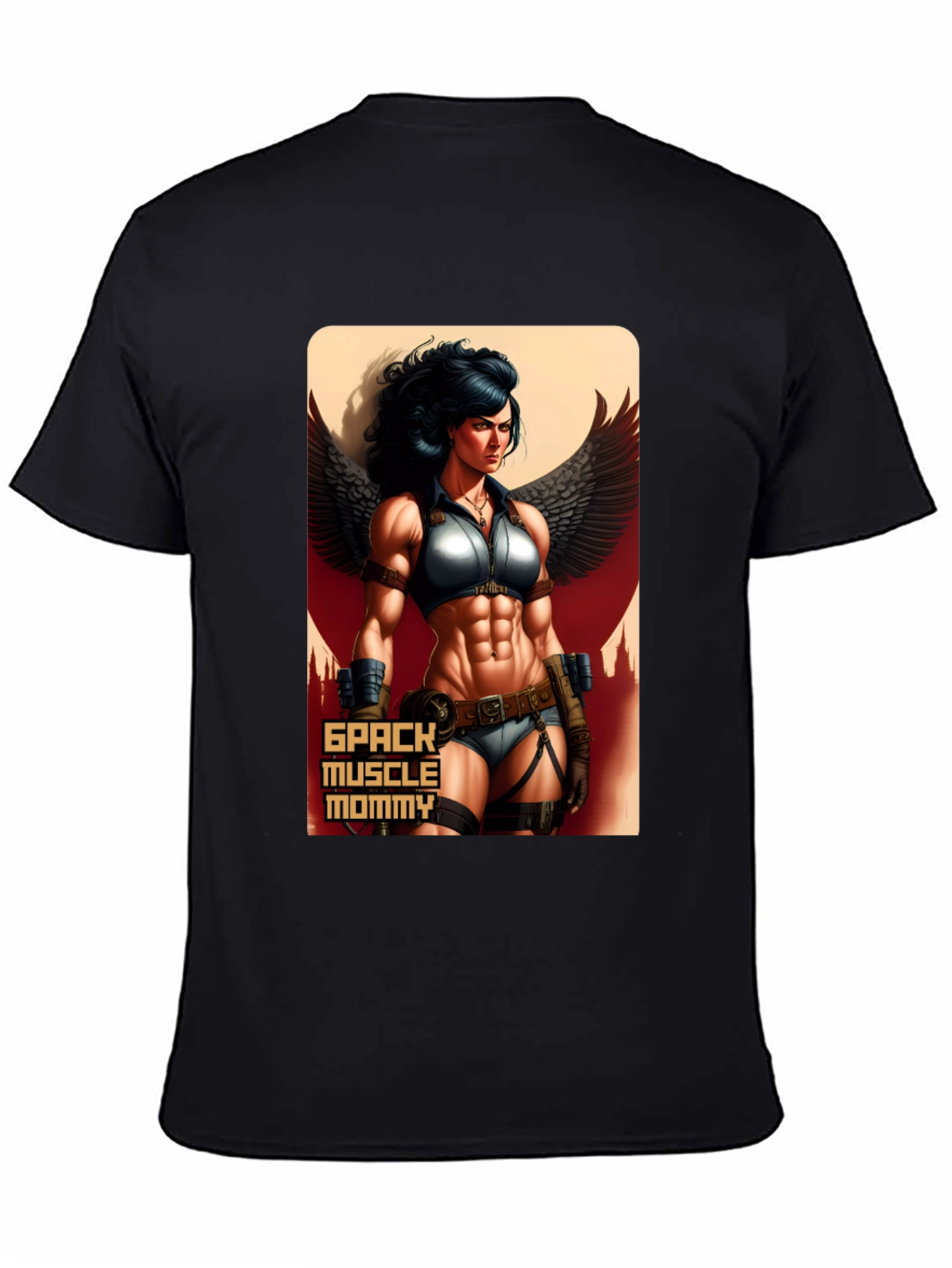 Muscle Mommy Graphic Tee - Black