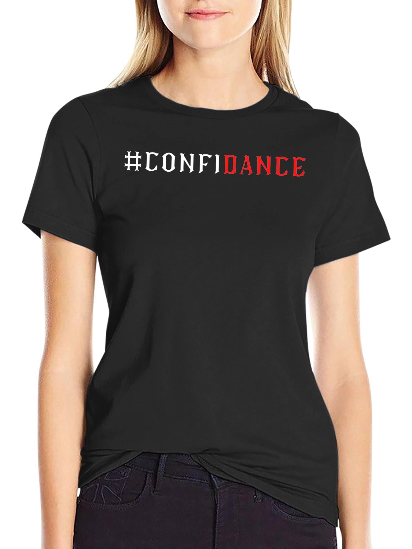 #Confidence Graphic Print Short Sleeve T-Shirt