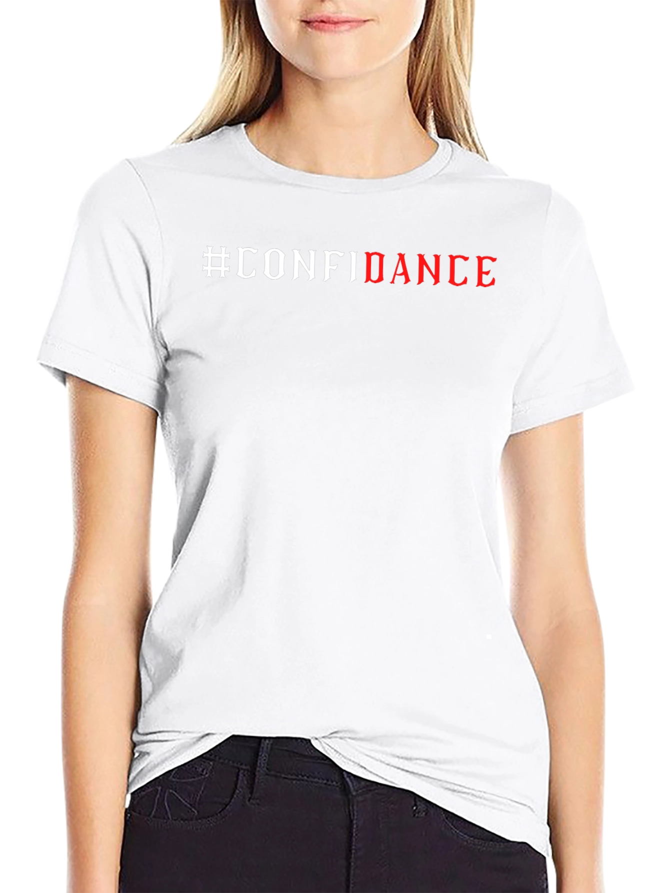 #Confidence Graphic Print Short Sleeve T-Shirt
