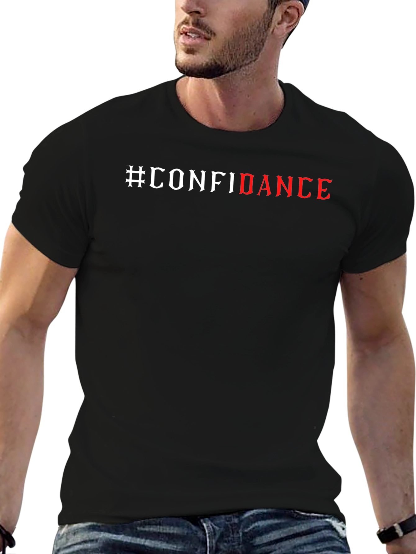 #Confidence Graphic Print Short Sleeve T-Shirt