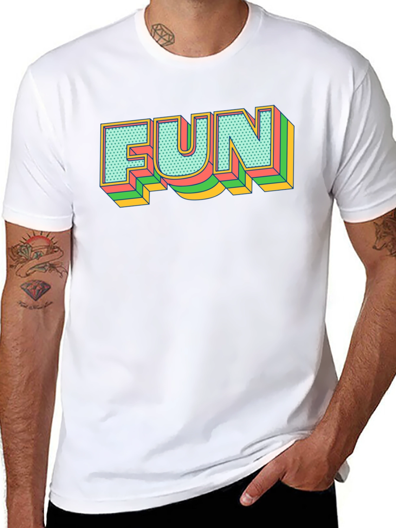 Retro FUN Graphic Tee - Bold Statement Shirt