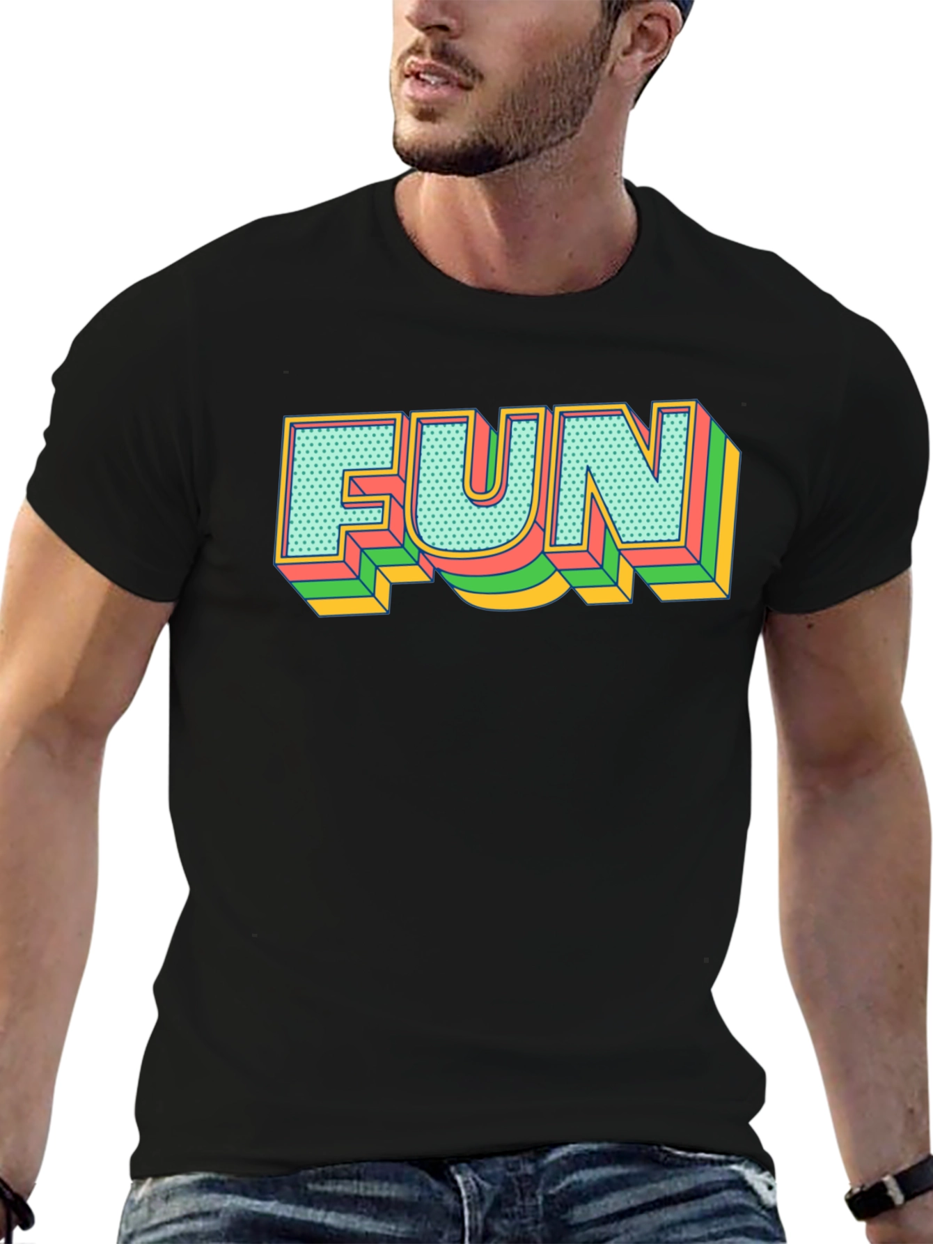 Retro FUN Graphic Tee - Bold Statement Shirt