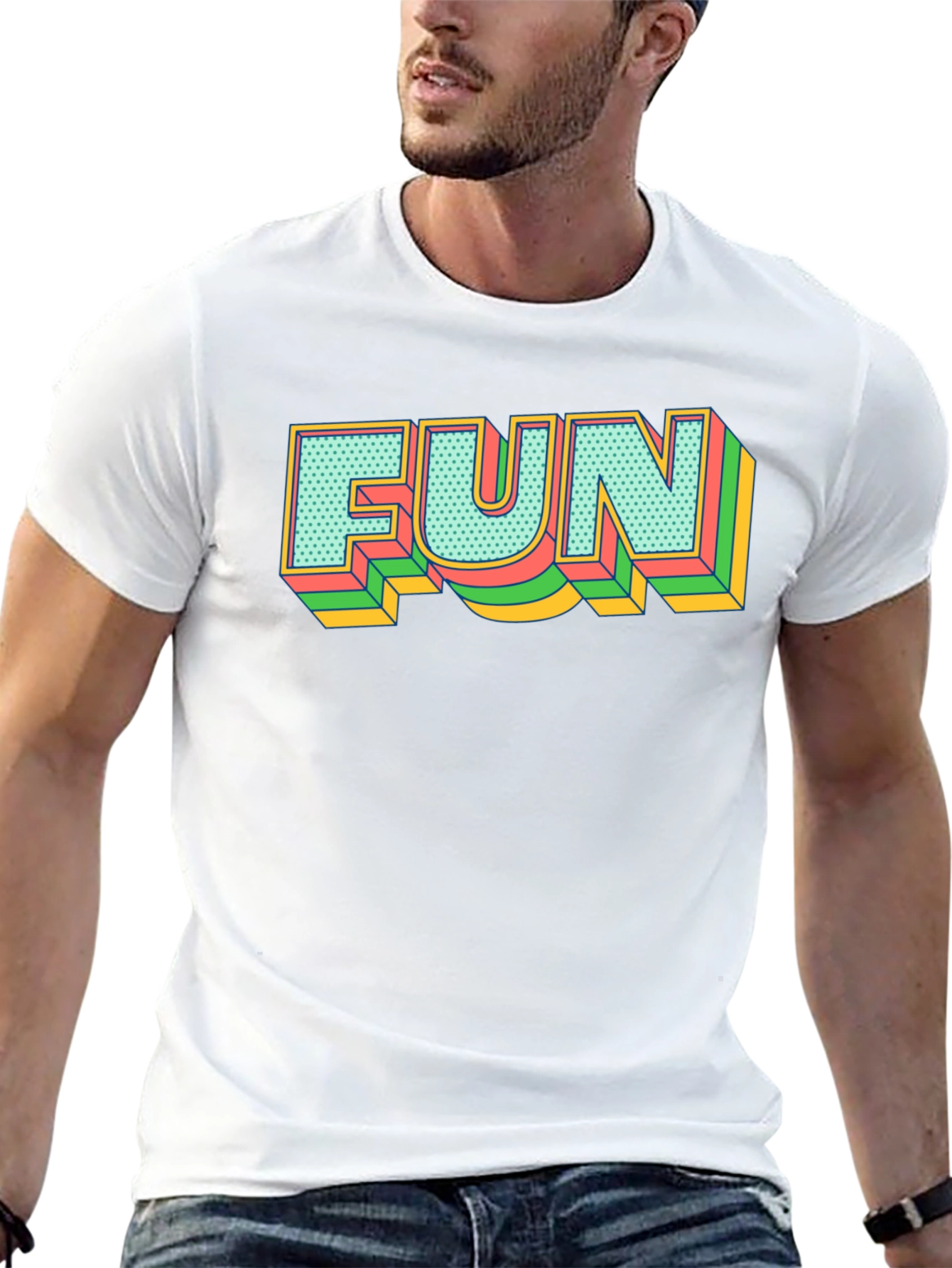 Retro FUN Graphic Tee - Bold Statement Shirt