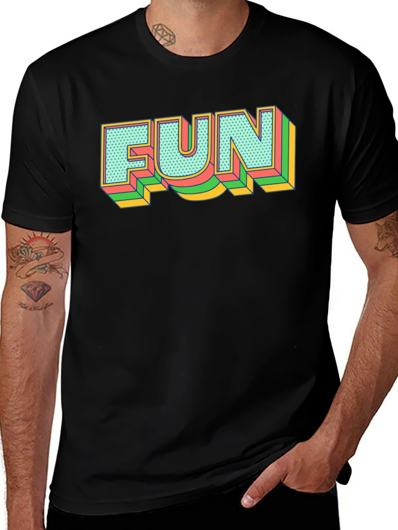 Retro FUN Graphic Tee - Bold Statement Shirt