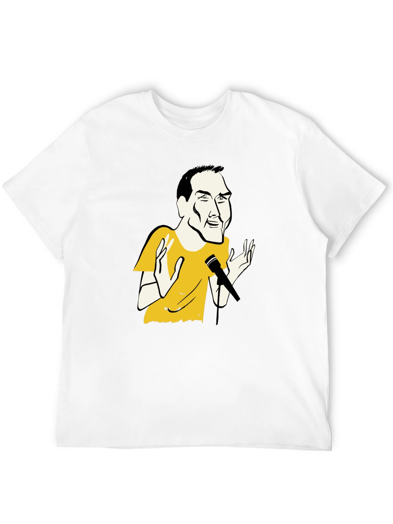 Black T-Shirt with Comedian Graphic