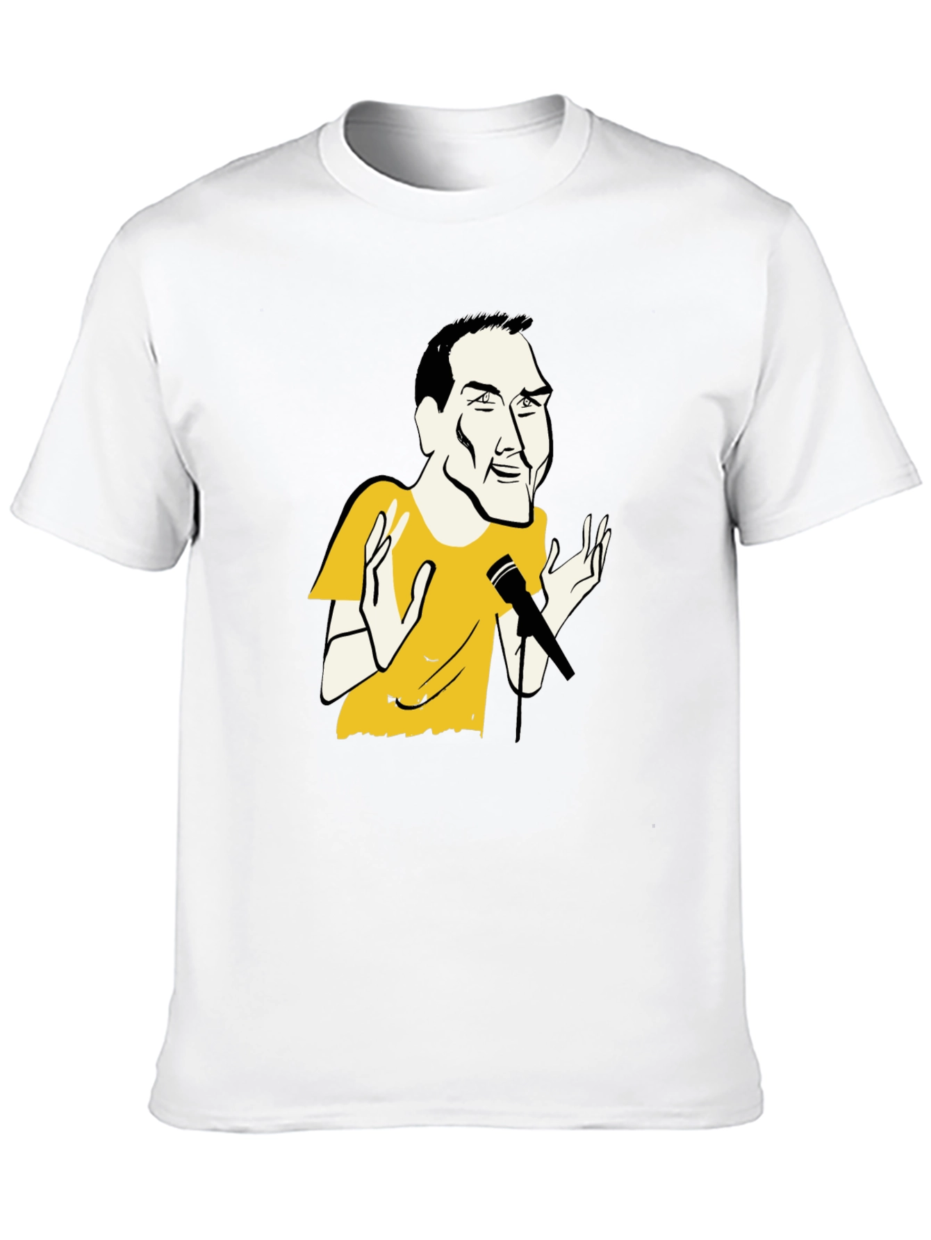 Black T-Shirt with Comedian Graphic