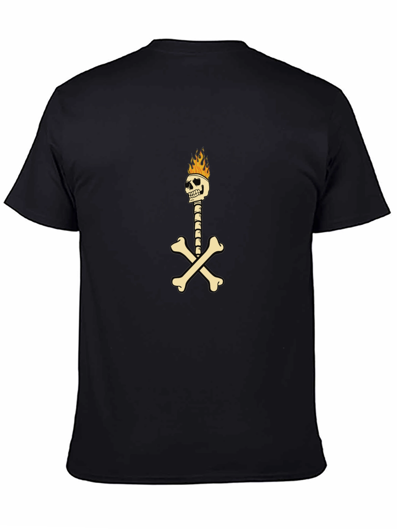 Skeleton & Crossbones Graphic Tee - Black