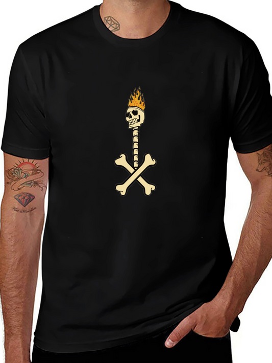 Skeleton & Crossbones Graphic Tee - Black