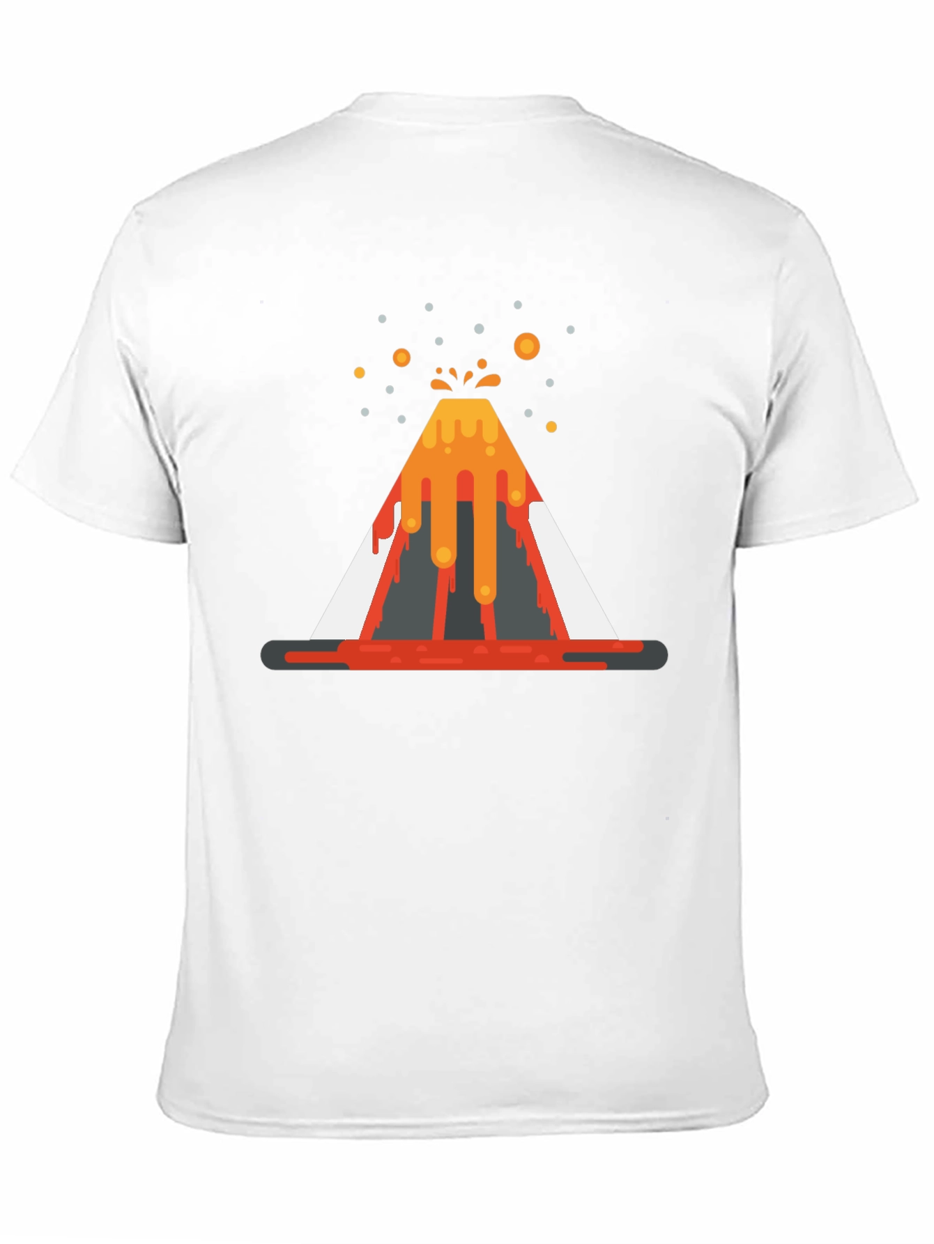 Volcano Graphic T-Shirt - Black Cotton Tee