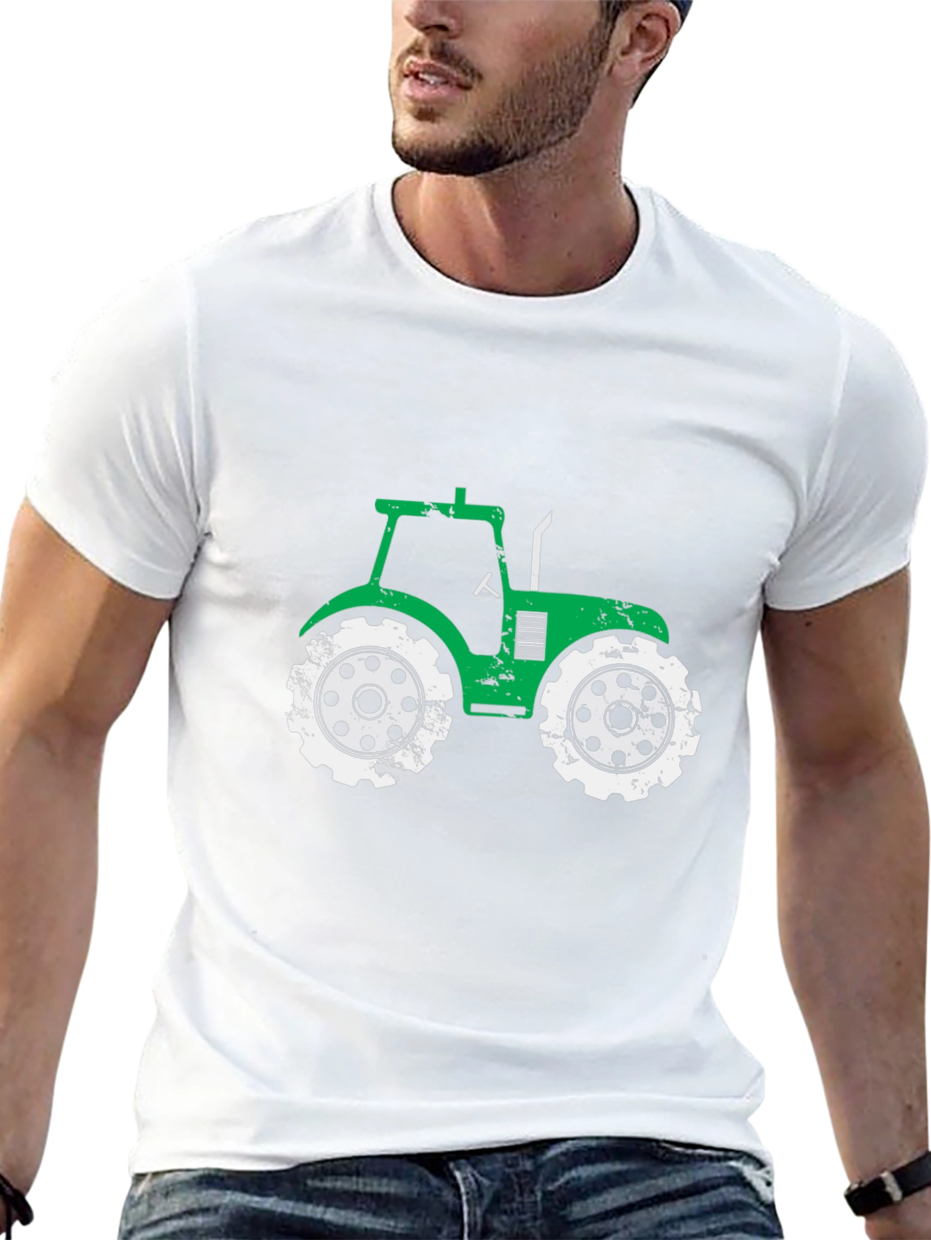 Green Tractor Graphic Tee - Farm Life Apparel