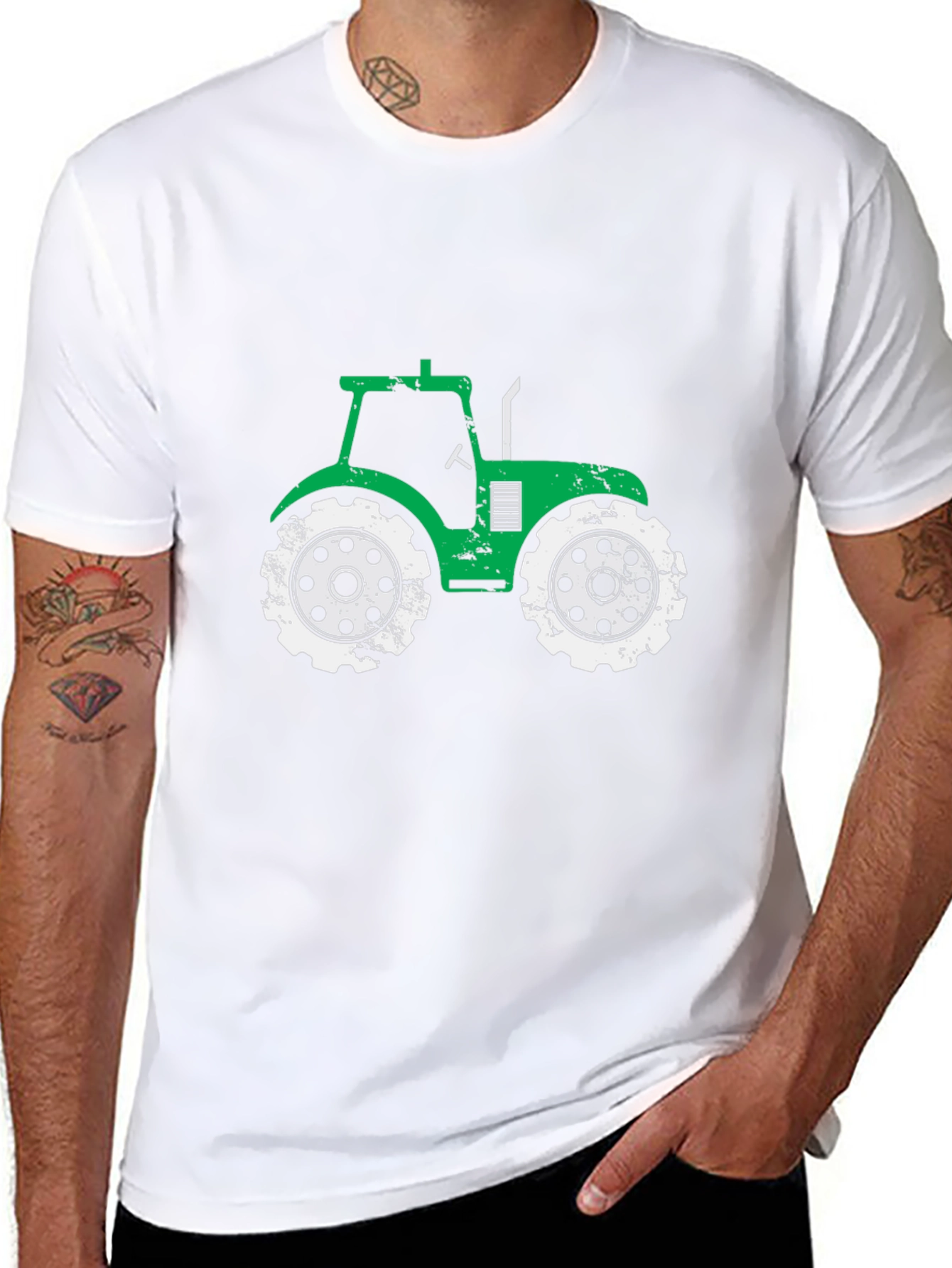 Green Tractor Graphic Tee - Farm Life Apparel