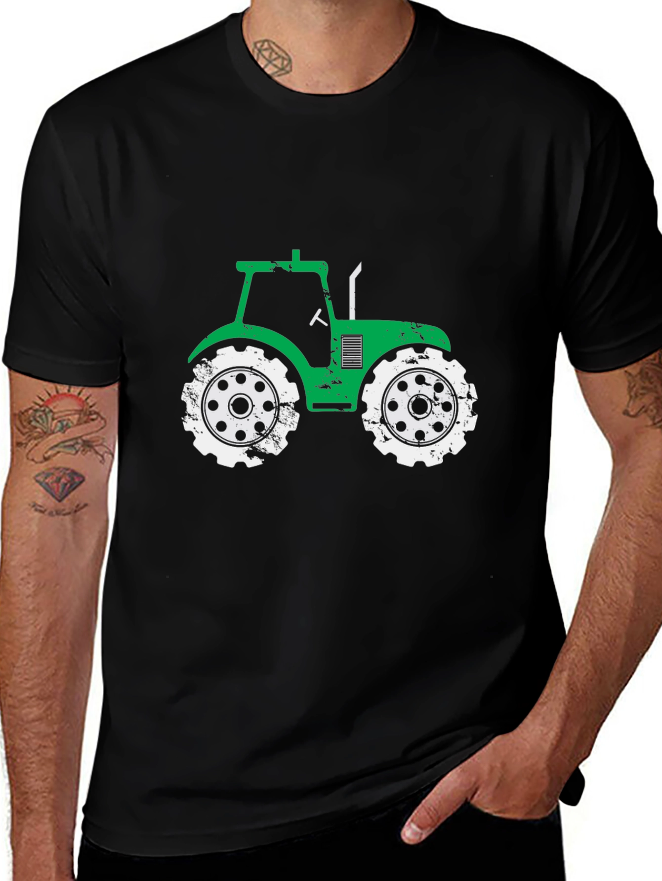 Green Tractor Graphic Tee - Farm Life Apparel