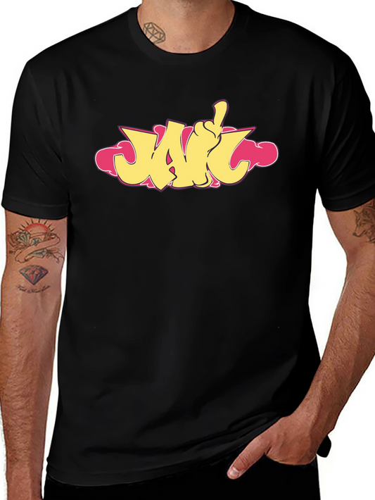JAFC Graphic Tee - Black Cotton T-Shirt