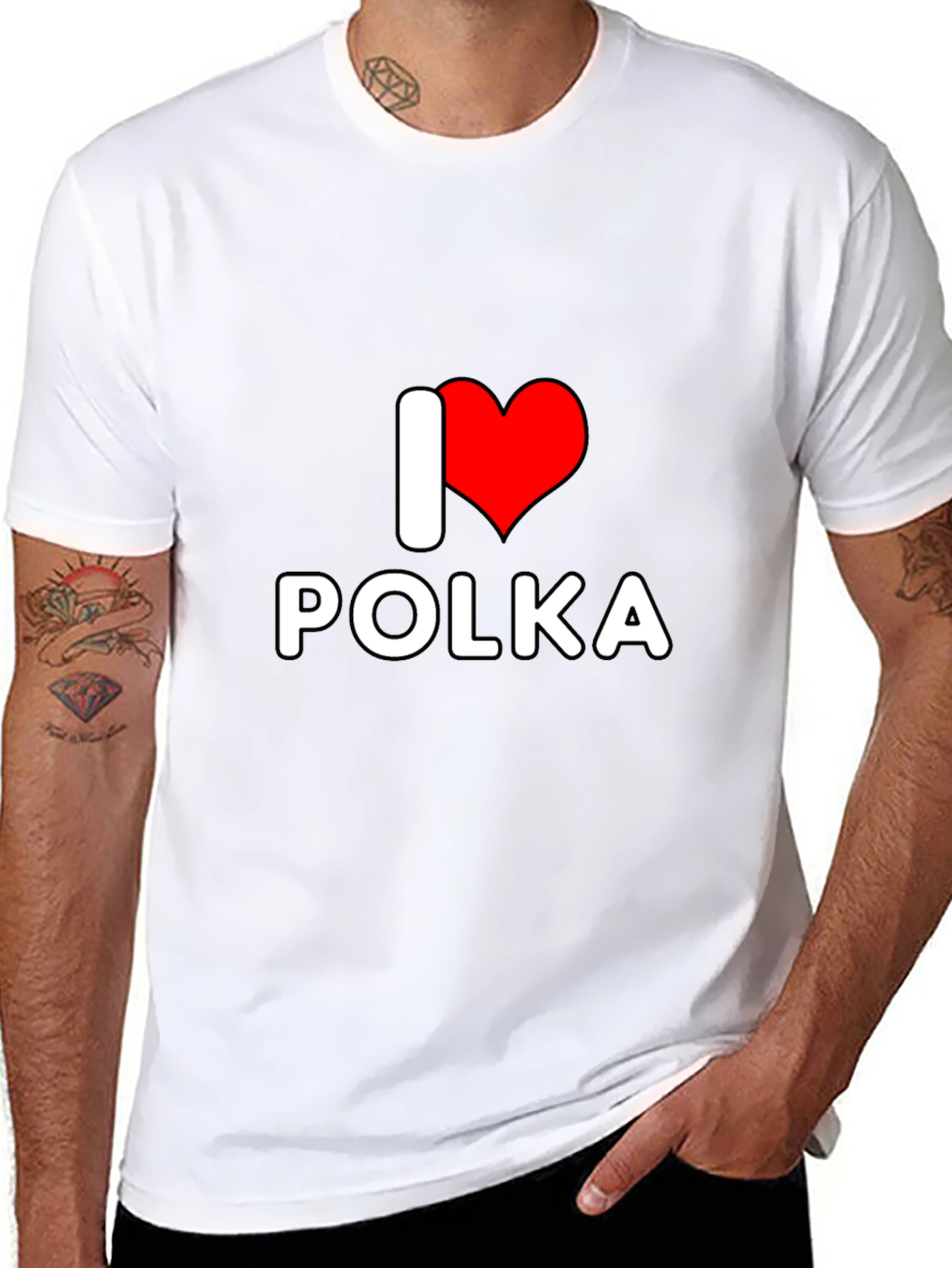 I Love Polka T-Shirt - Stylish Music Tee