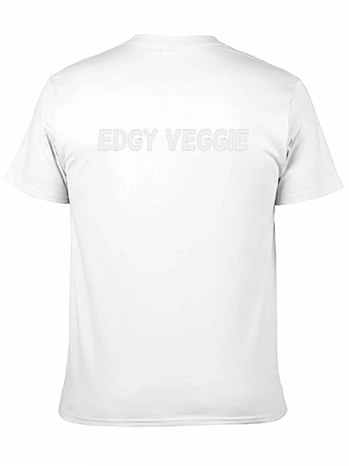 Edgy Veggie Graphic Tee - Black Cotton T-Shirt