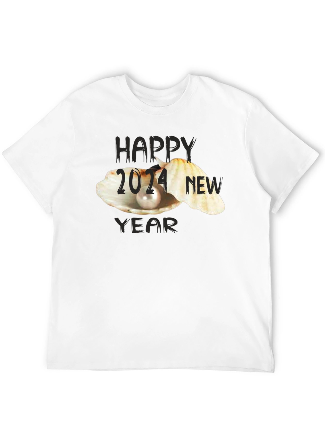 Happy New Year 2024 Black T-Shirt