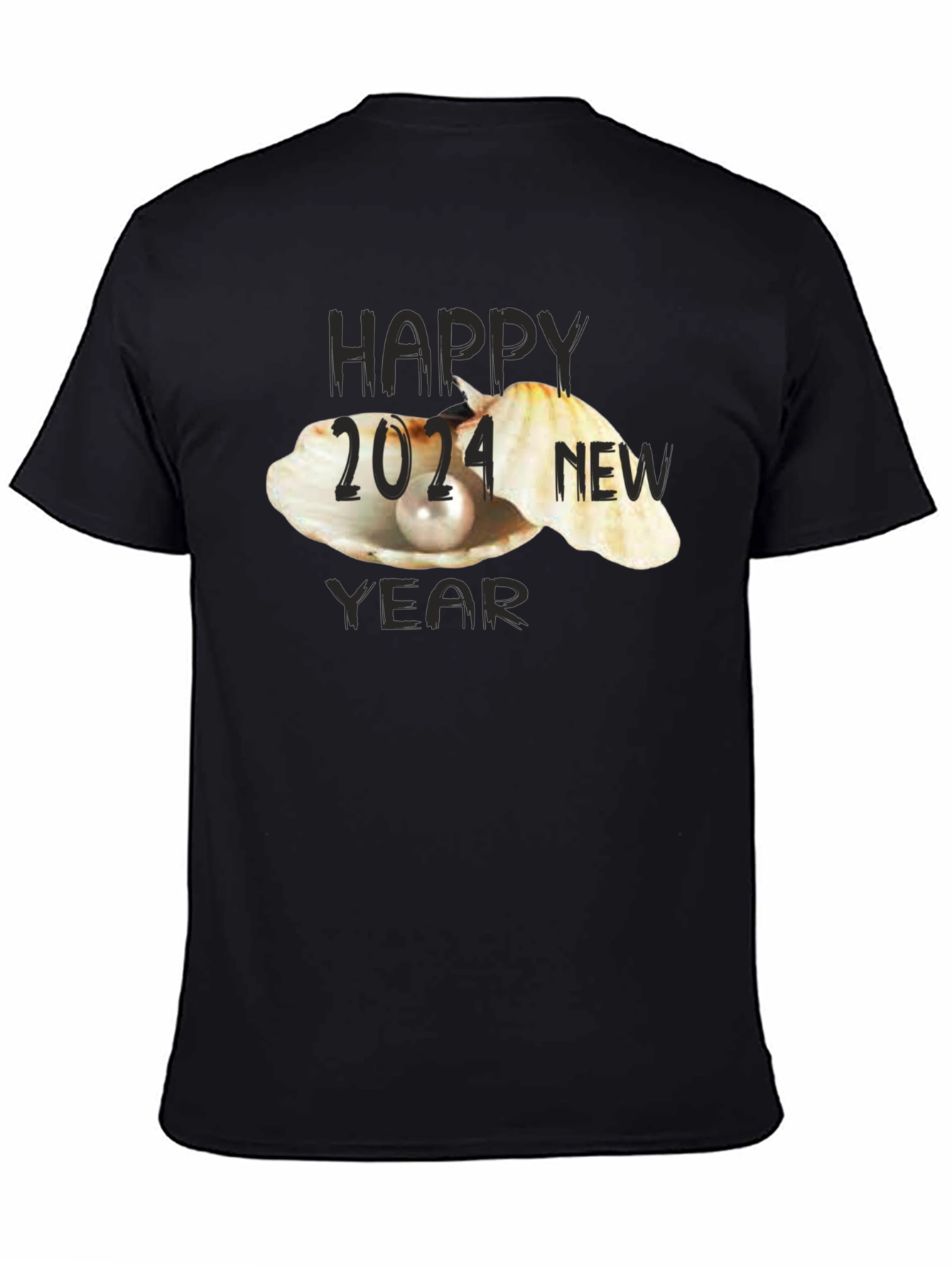 Happy New Year 2024 Black T-Shirt