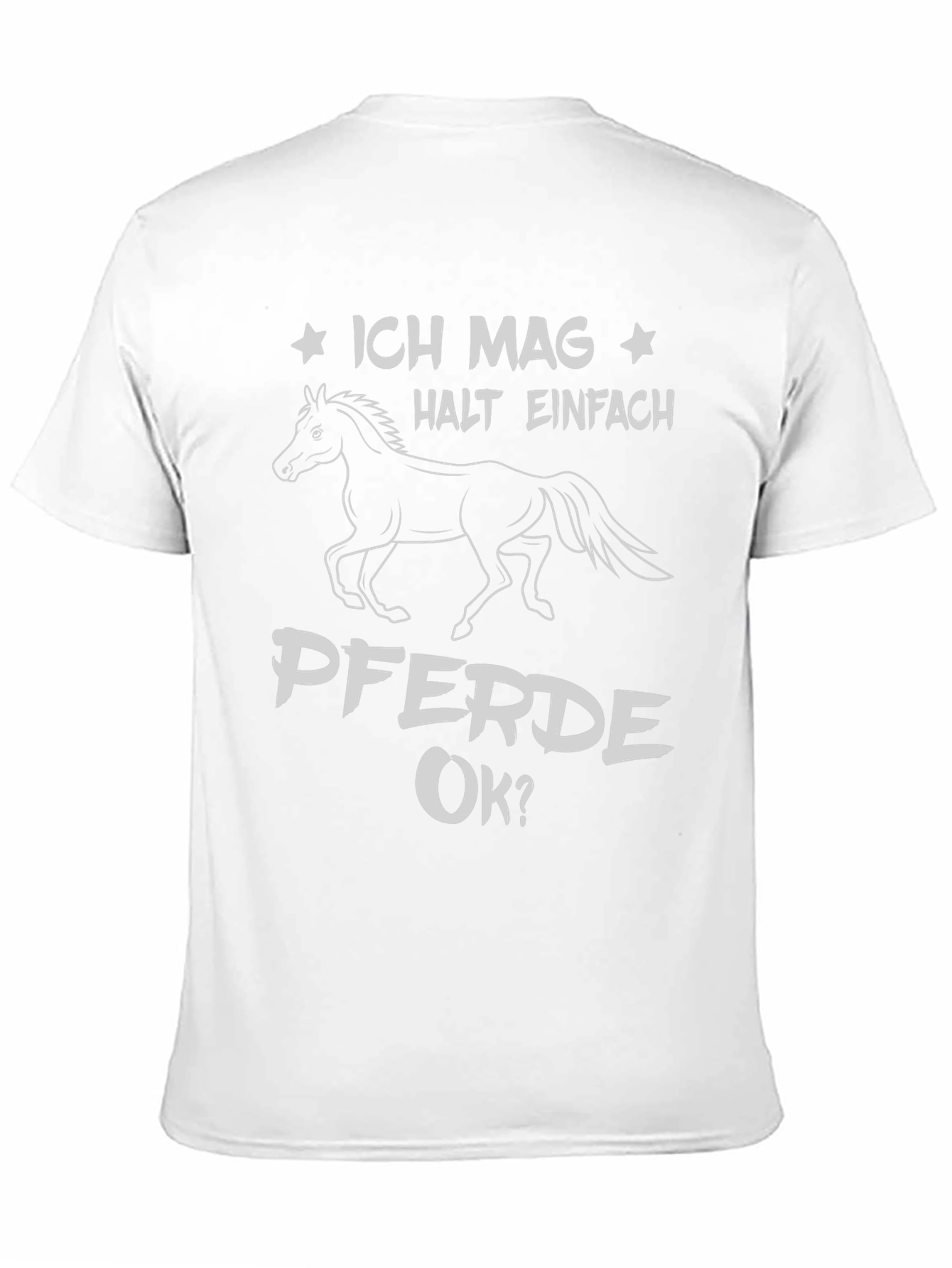 Ich Mag Pferde OK? Black T-Shirt