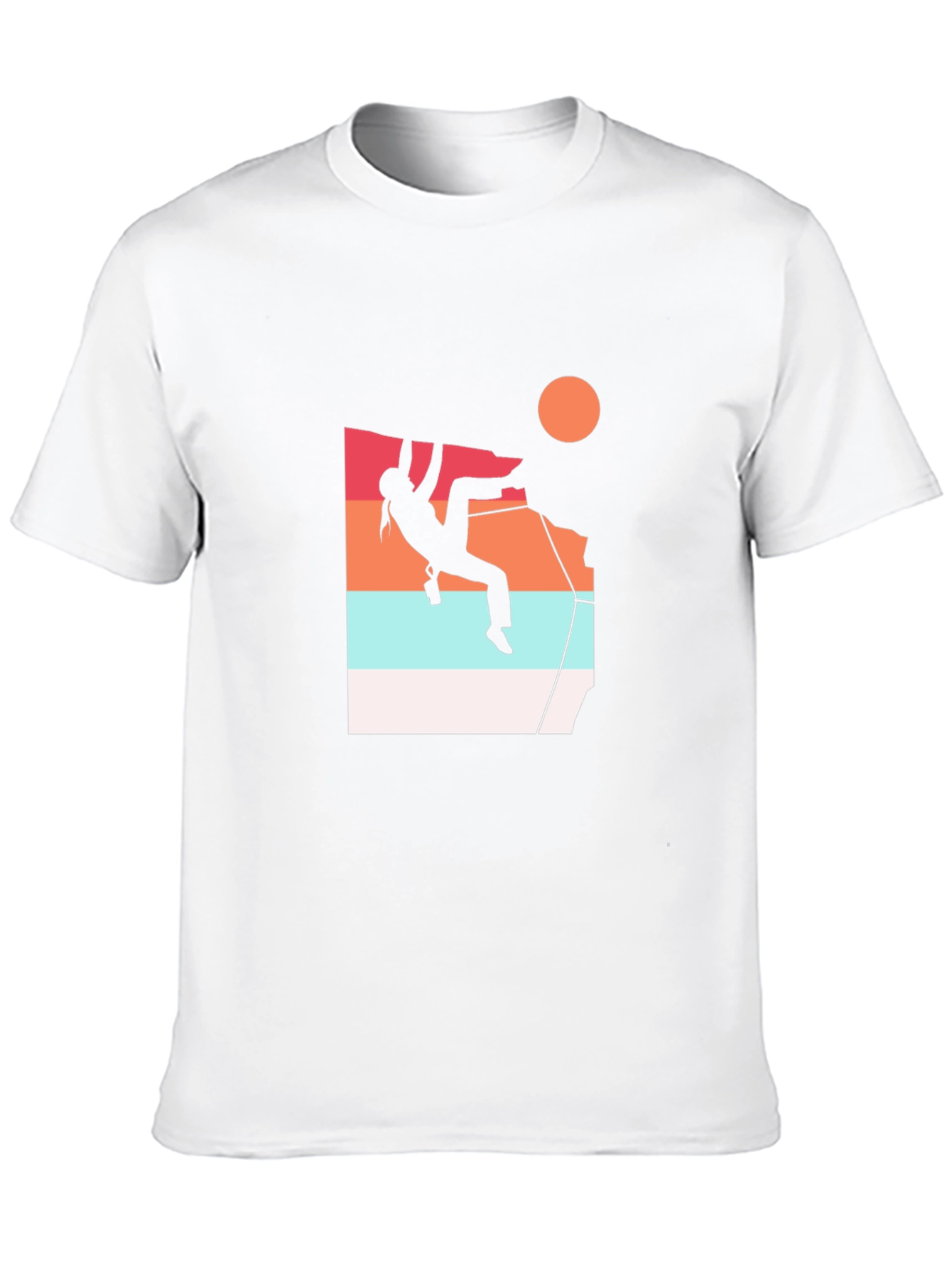 Climbing Silhouette Graphic Tee - Black