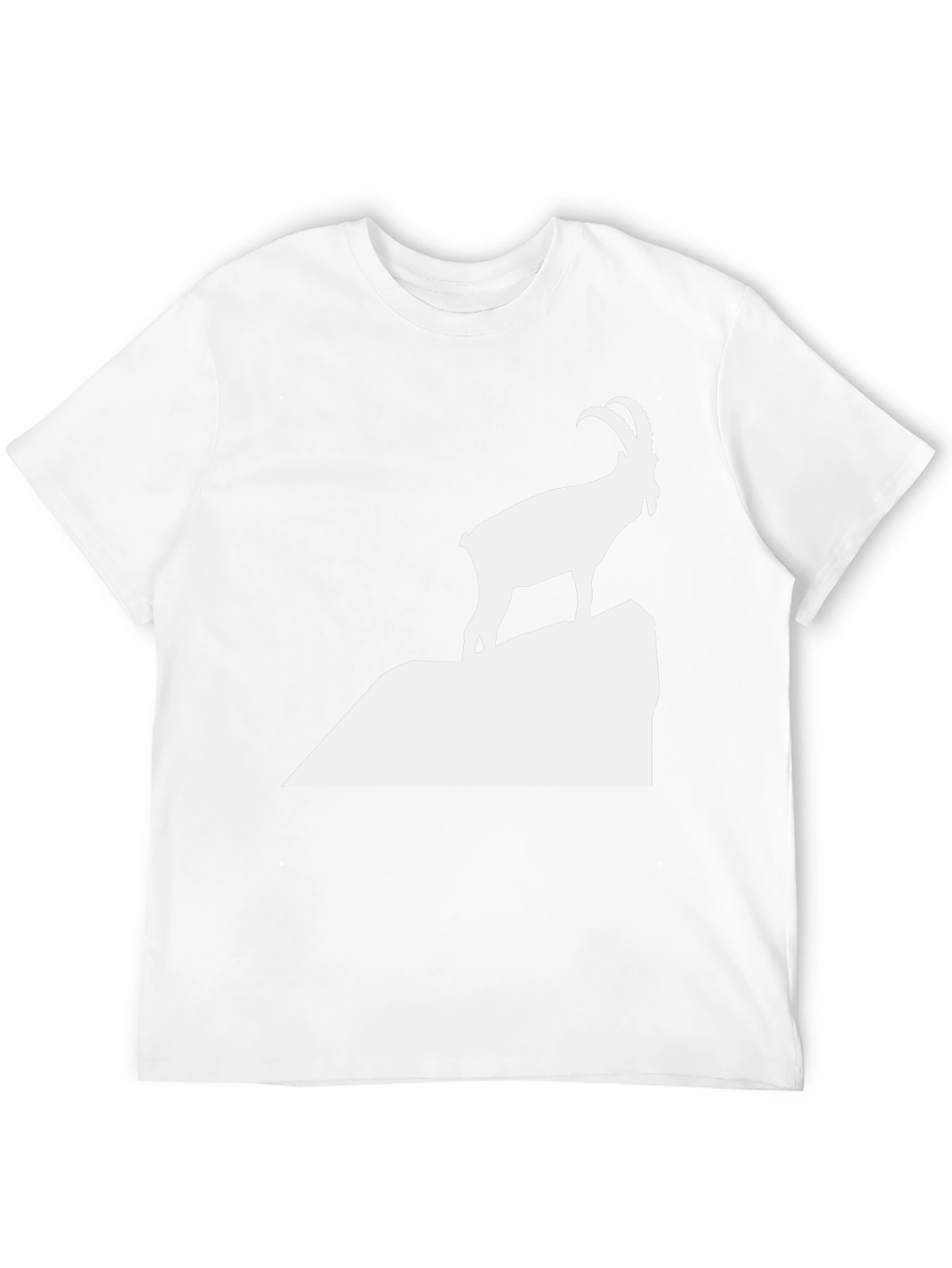 Ibex Mountain Graphic Tee - Cool Animal Silhouette T-Shirt