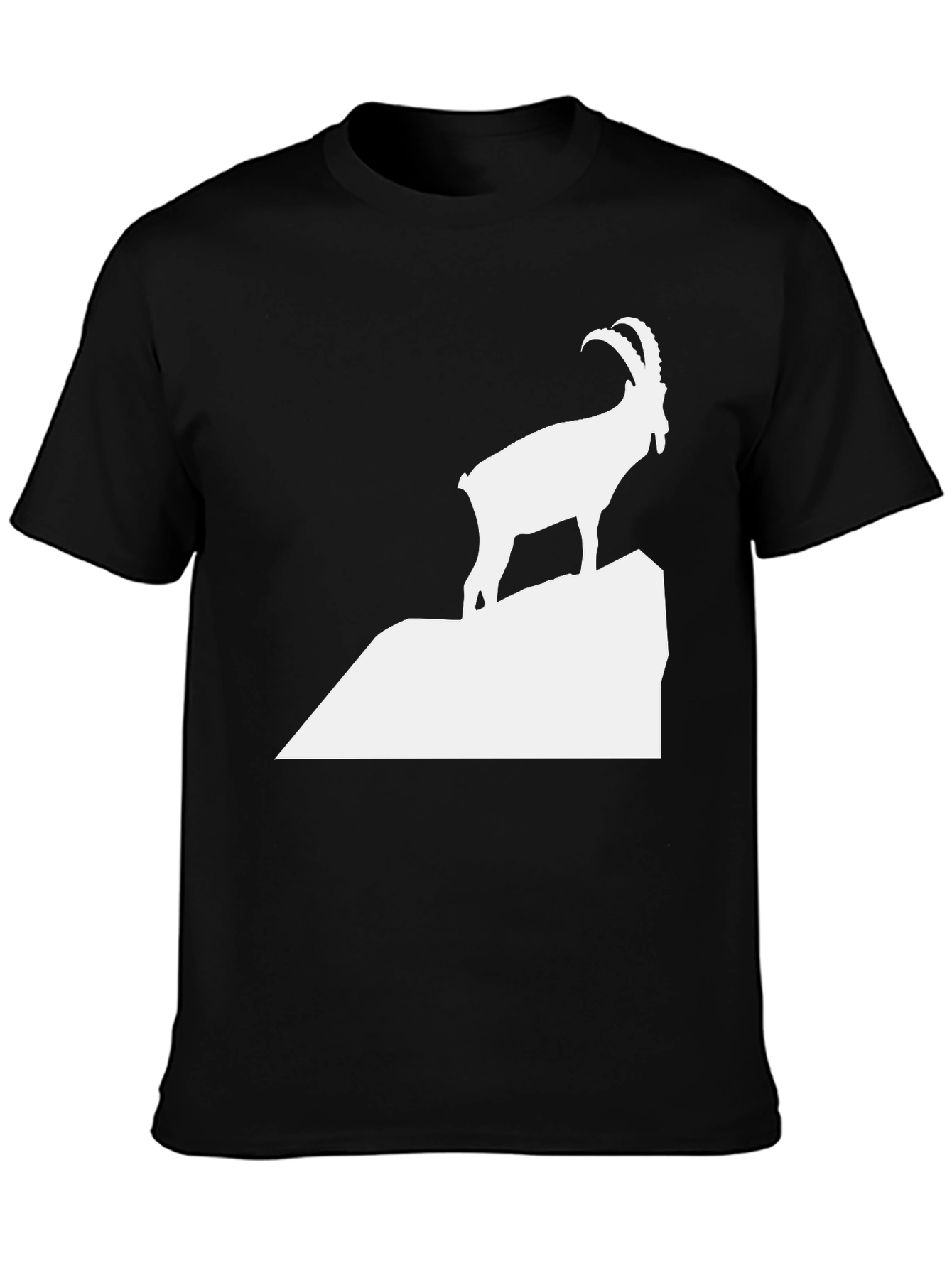 Ibex Mountain Graphic Tee - Cool Animal Silhouette T-Shirt
