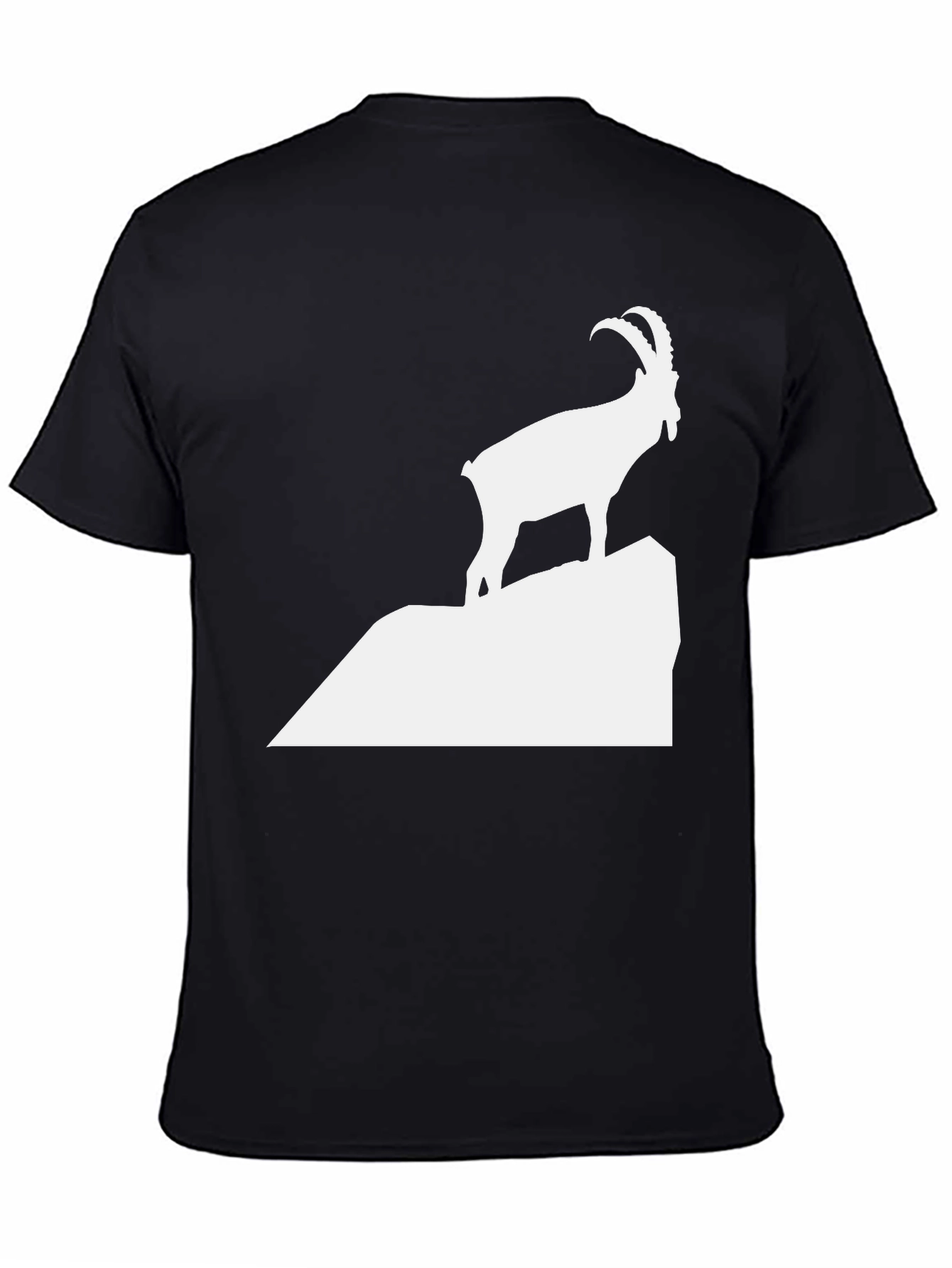 Ibex Mountain Graphic Tee - Cool Animal Silhouette T-Shirt