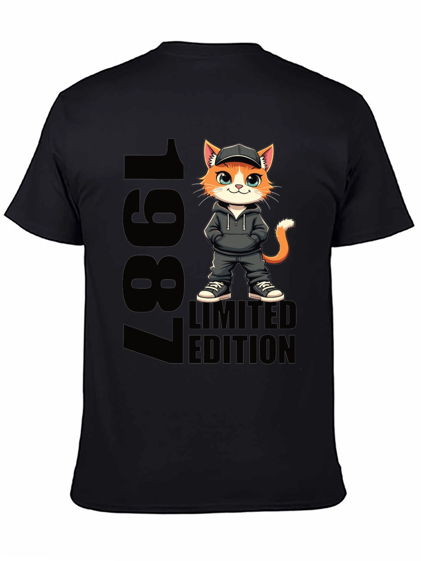 1987 Limited Edition Cat Graphic Tee