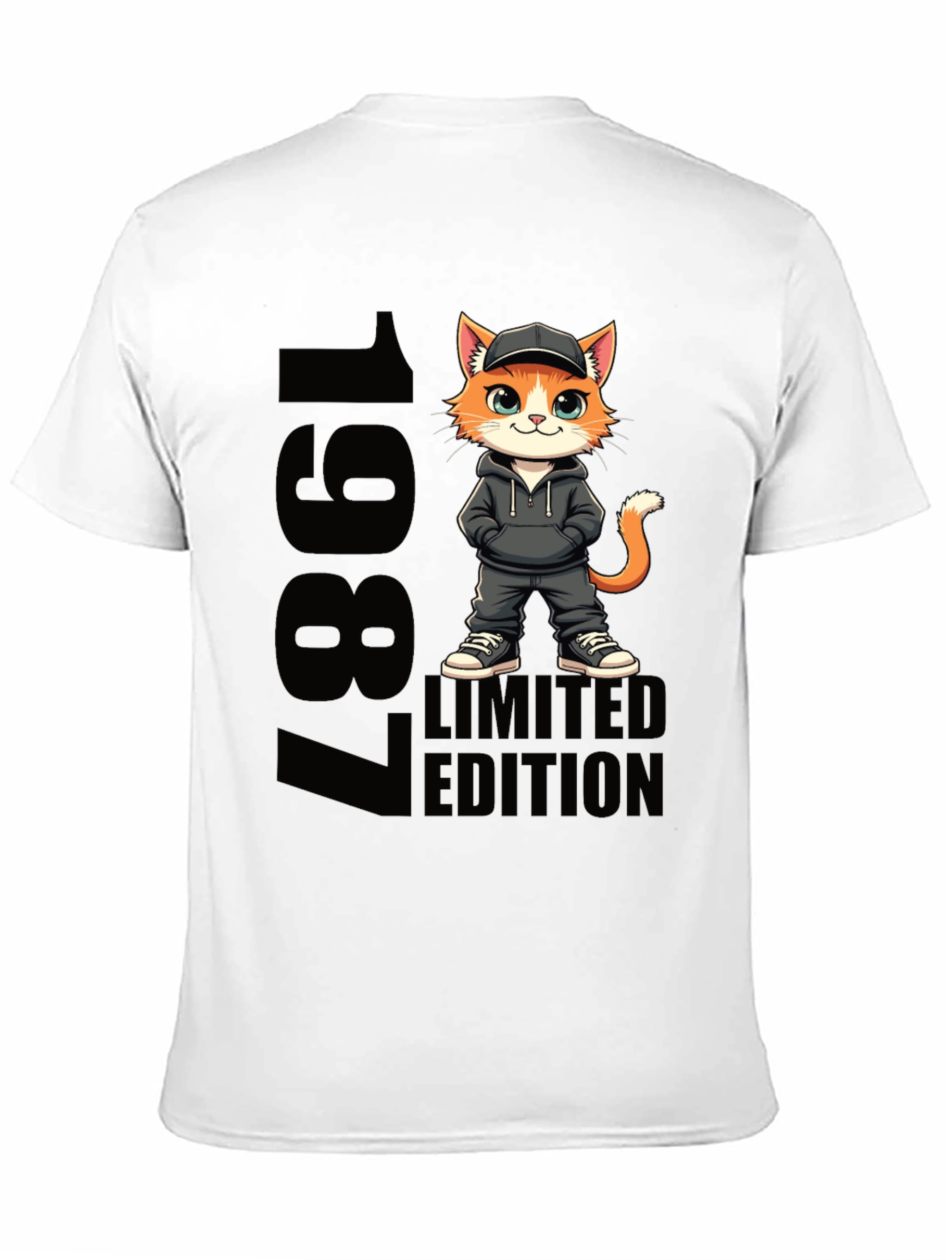 1987 Limited Edition Cat Graphic Tee
