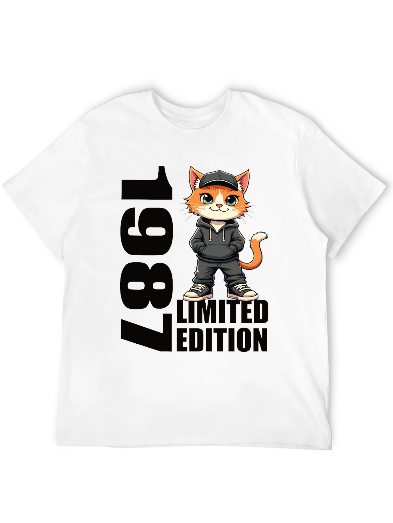 1987 Limited Edition Cat Graphic Tee