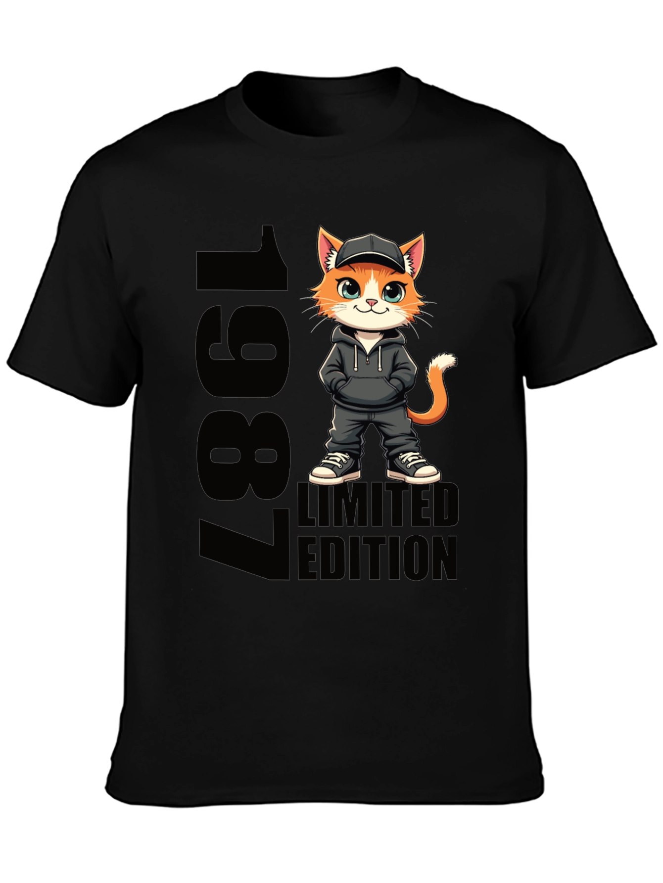1987 Limited Edition Cat Graphic Tee