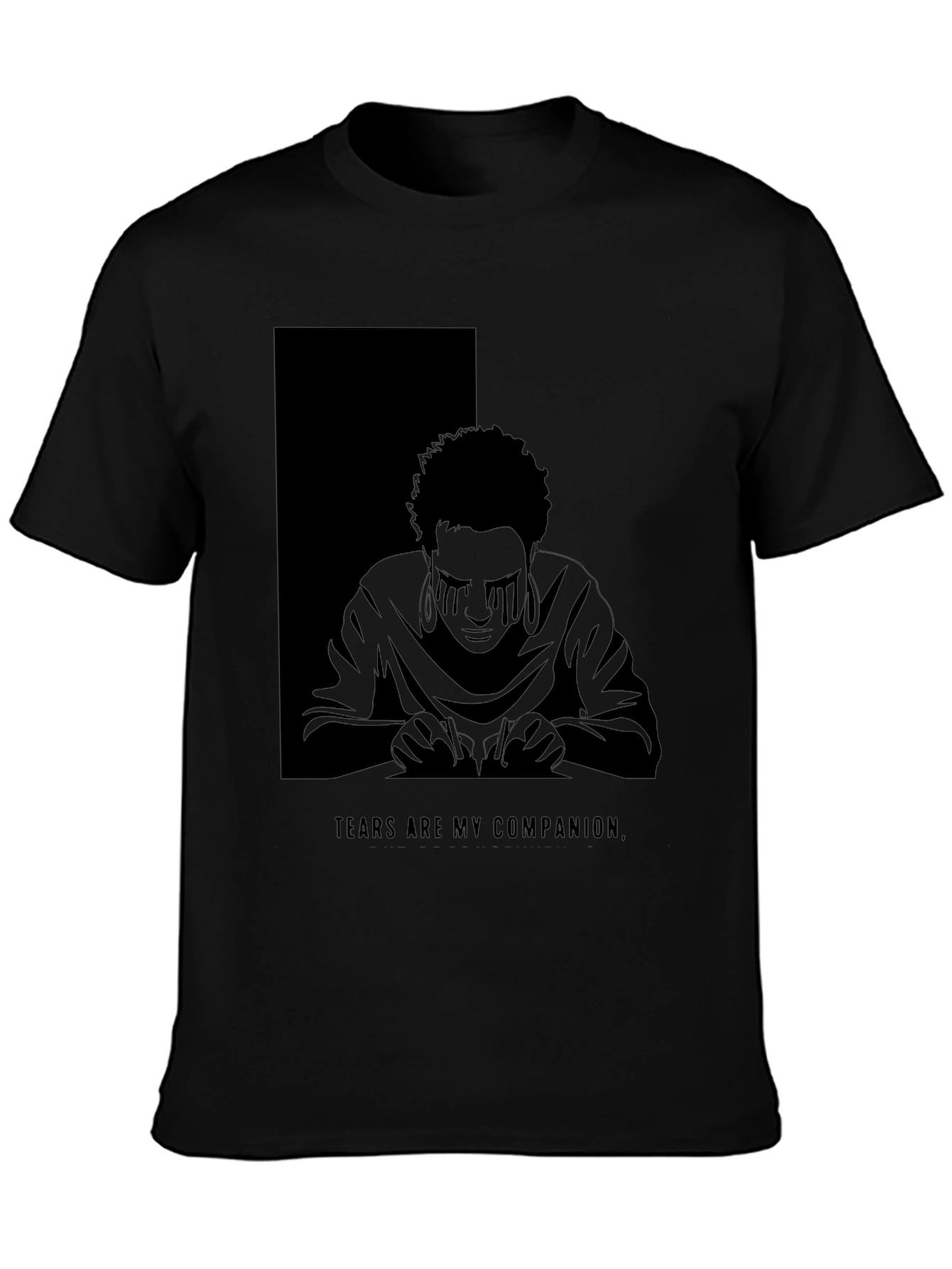 Tears Are My Companion Graphic T-Shirt - Dark Aesthetic