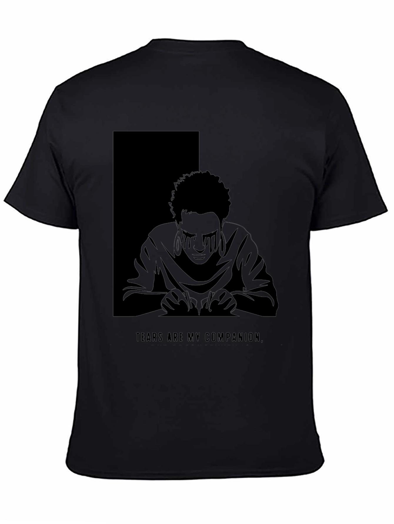 Tears Are My Companion Graphic T-Shirt - Dark Aesthetic