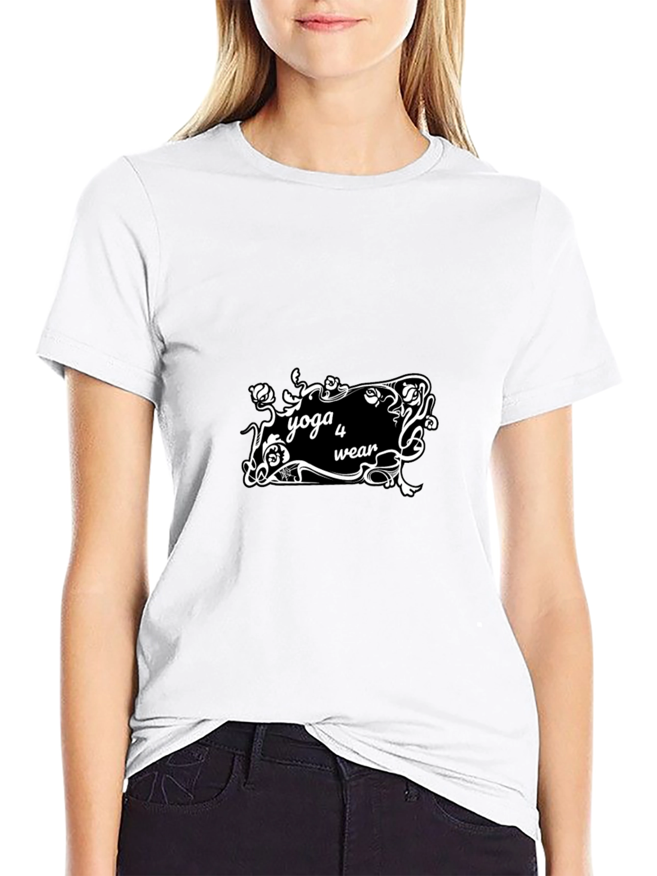 Yoga 4 Wear Black Graphic Tee