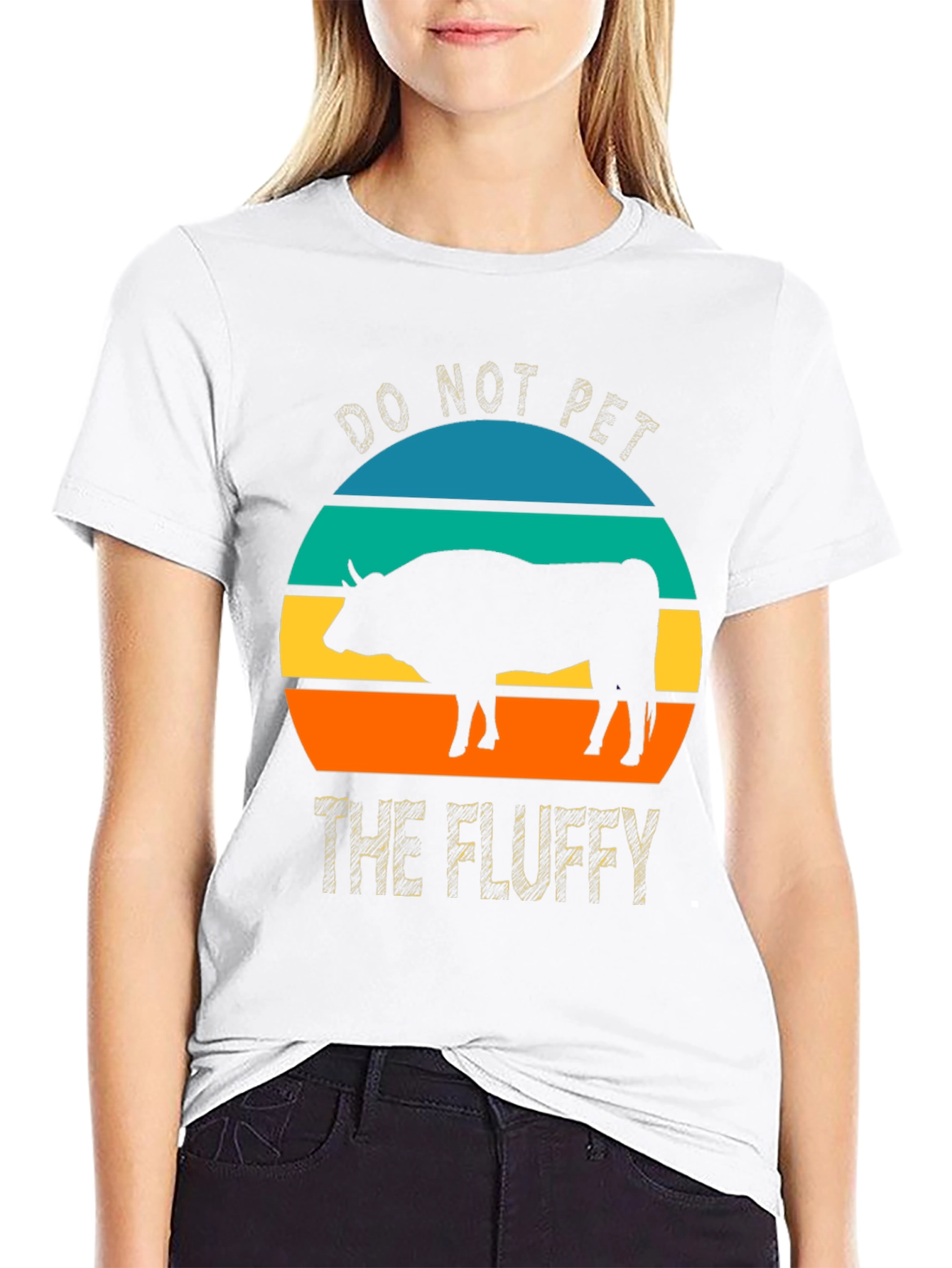 Do Not Pet The Fluffy Bison Graphic Tee