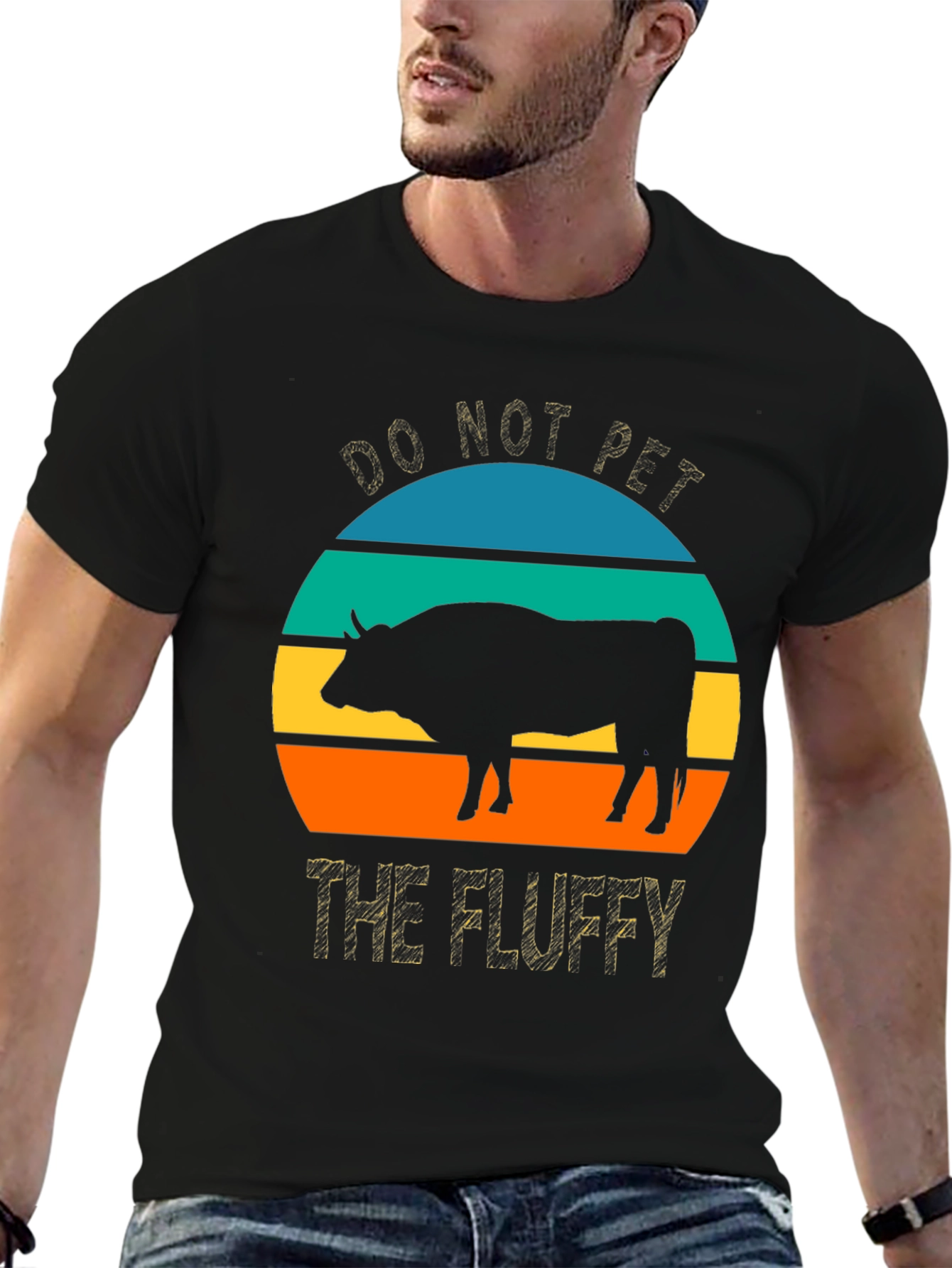 Do Not Pet The Fluffy Bison Graphic Tee