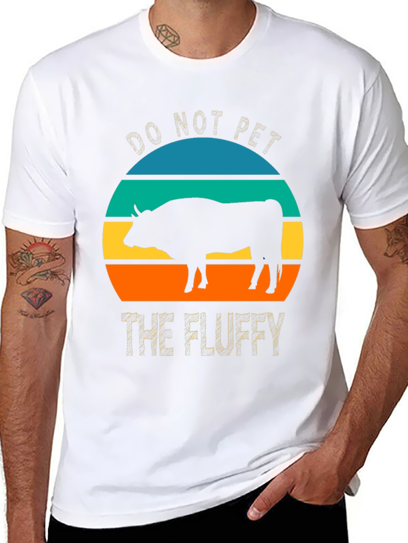Do Not Pet The Fluffy Bison Graphic Tee