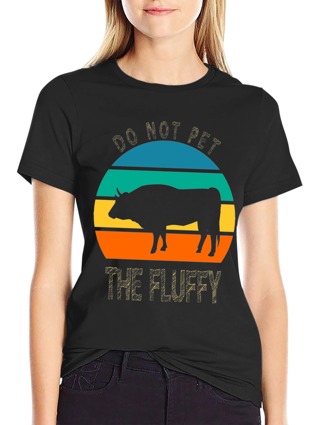 Do Not Pet The Fluffy Bison Graphic Tee