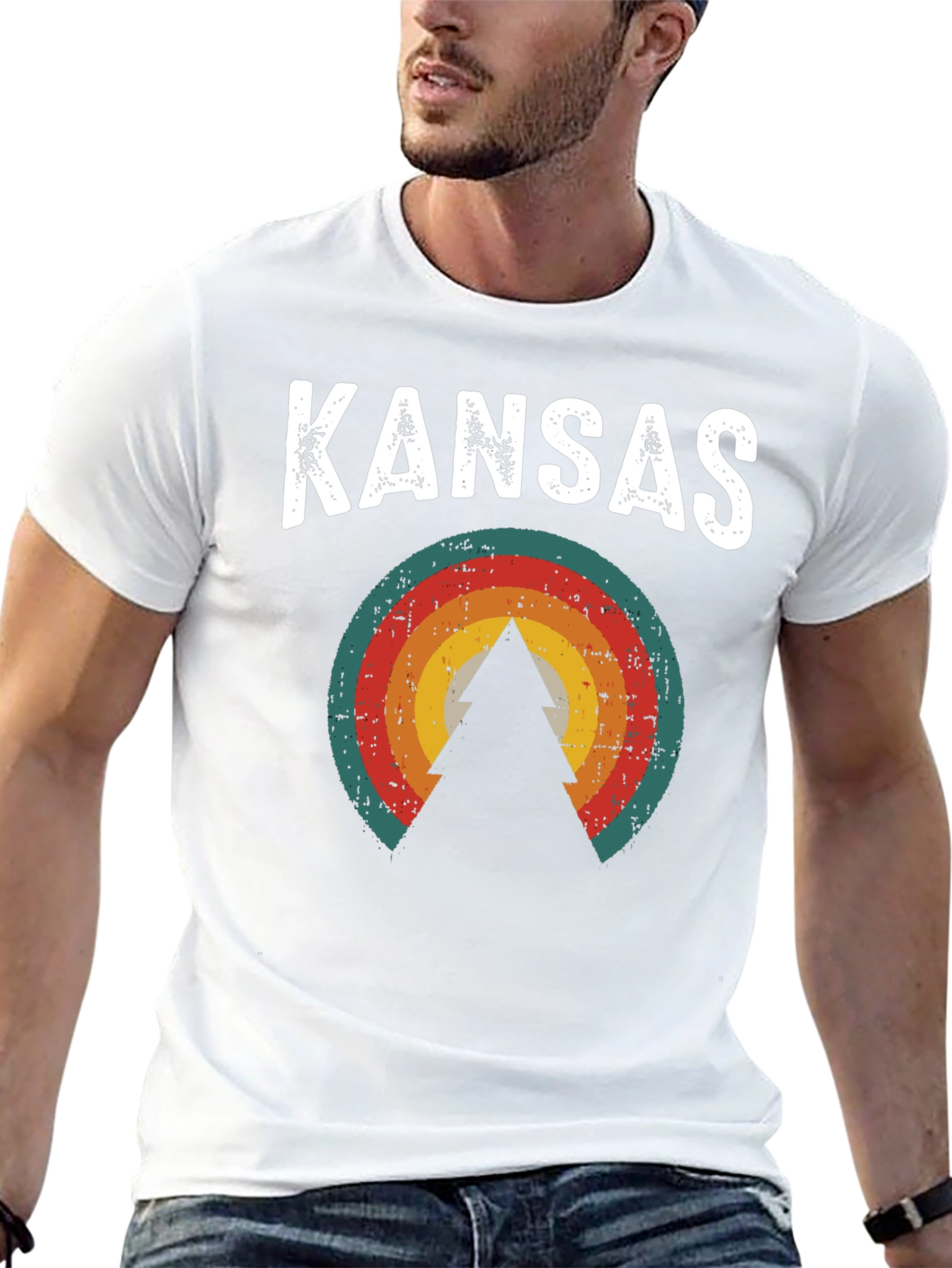 Kansas Retro Style Graphic Tee