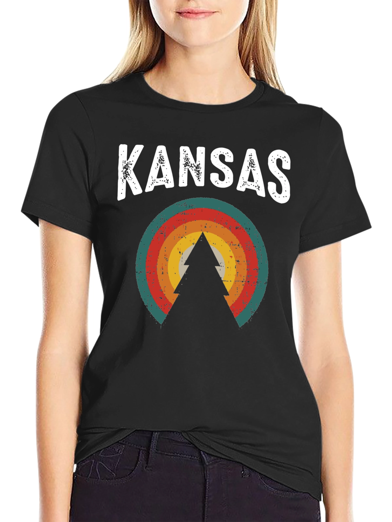 Kansas Retro Style Graphic Tee