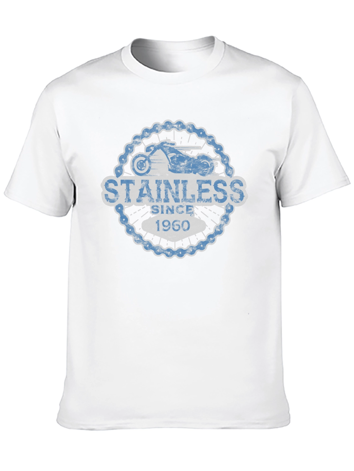 Stainless Since 1960 Motorcycle Chain Graphic Tee