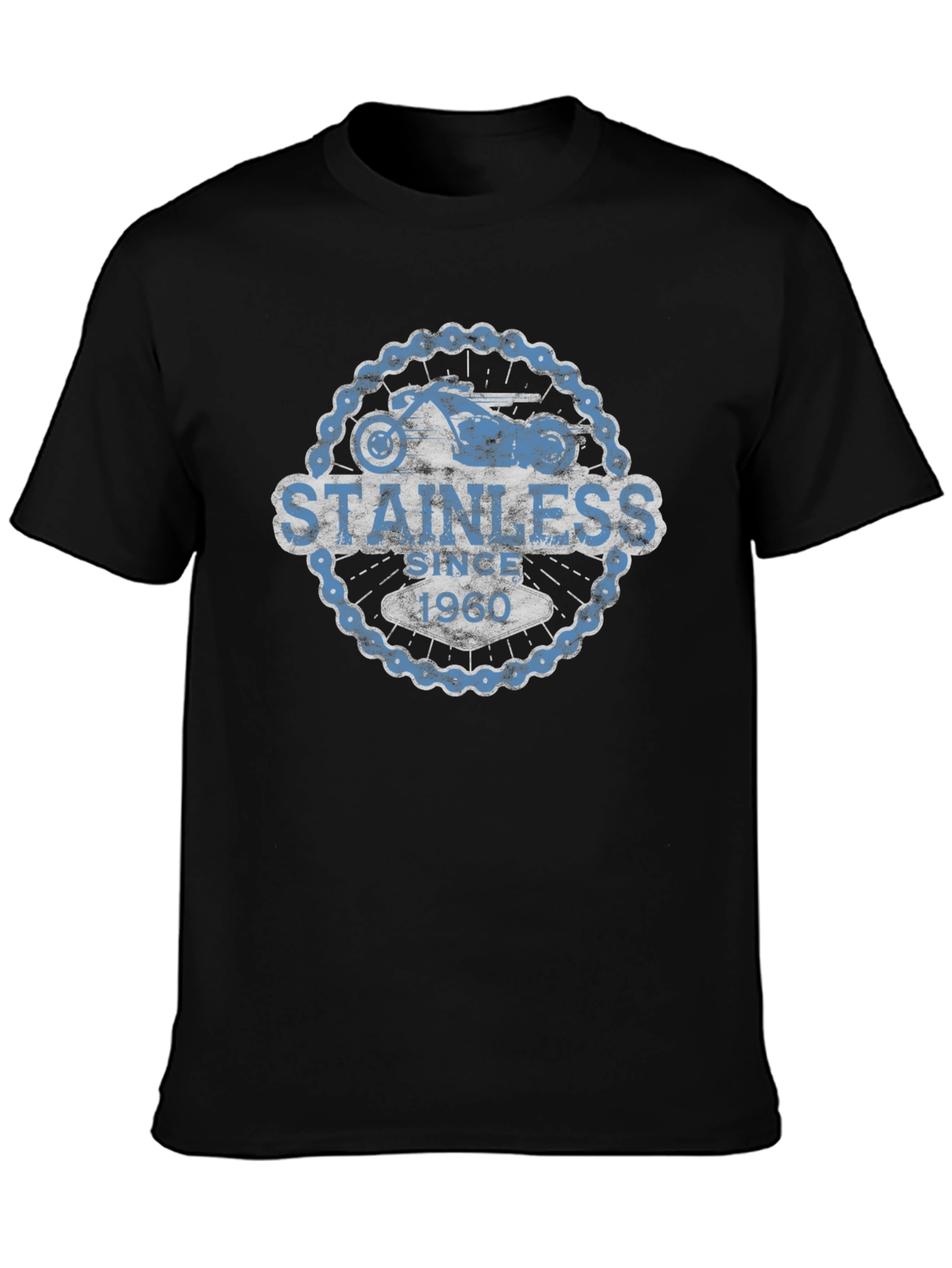 Stainless Since 1960 Motorcycle Chain Graphic Tee