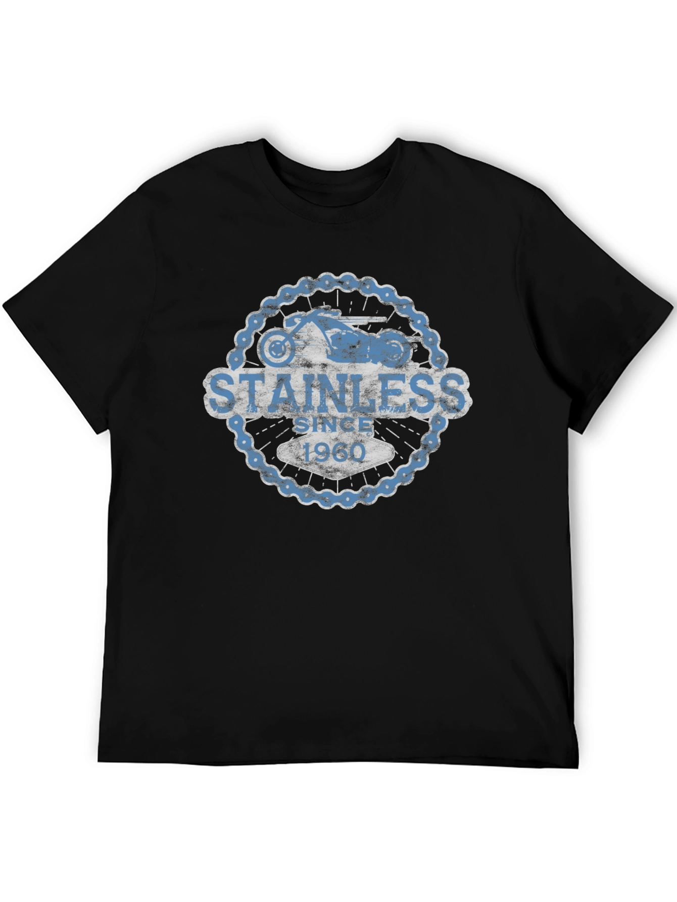 Stainless Since 1960 Motorcycle Chain Graphic Tee