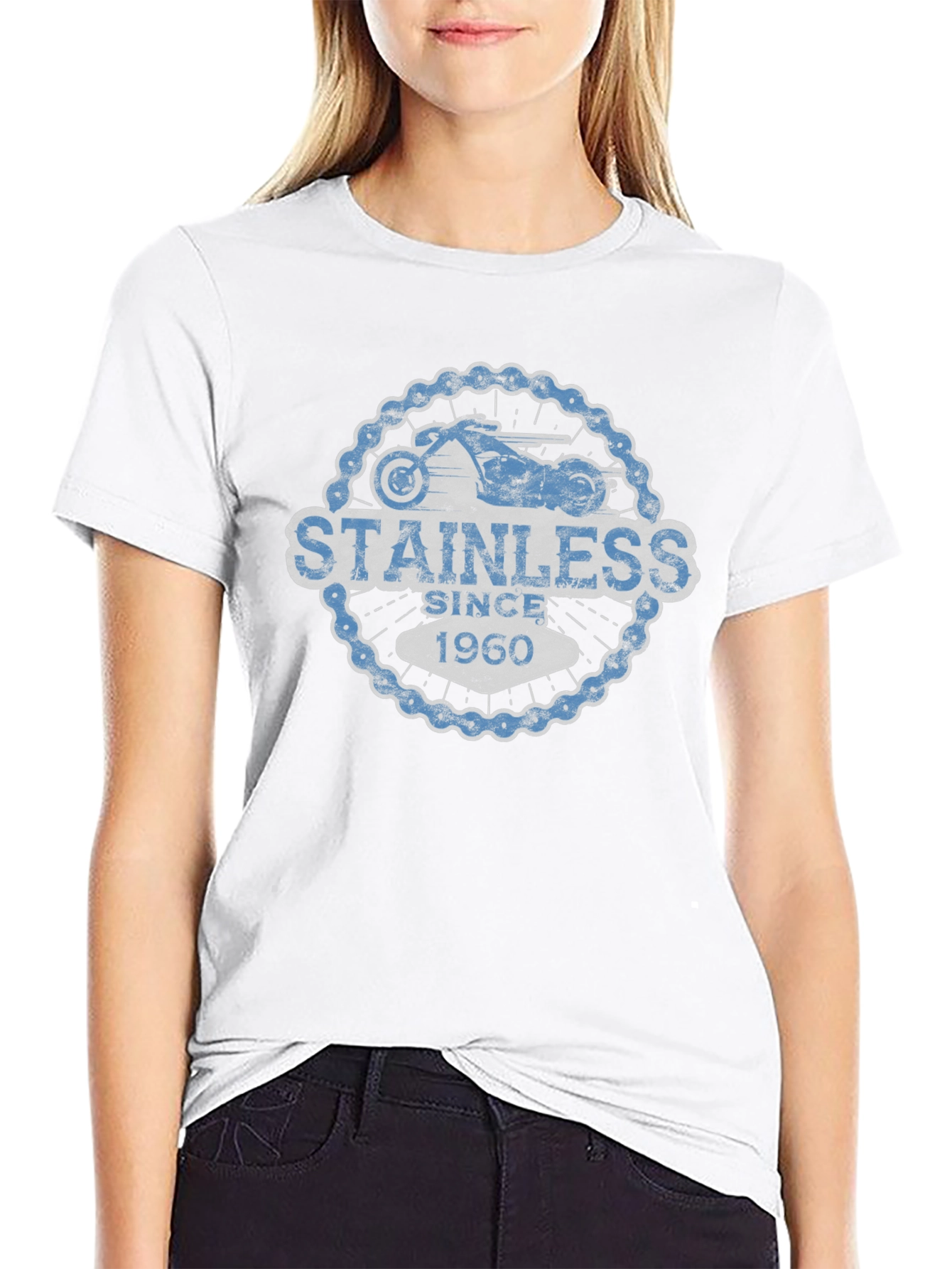 Stainless Since 1960 Motorcycle Chain Graphic Tee