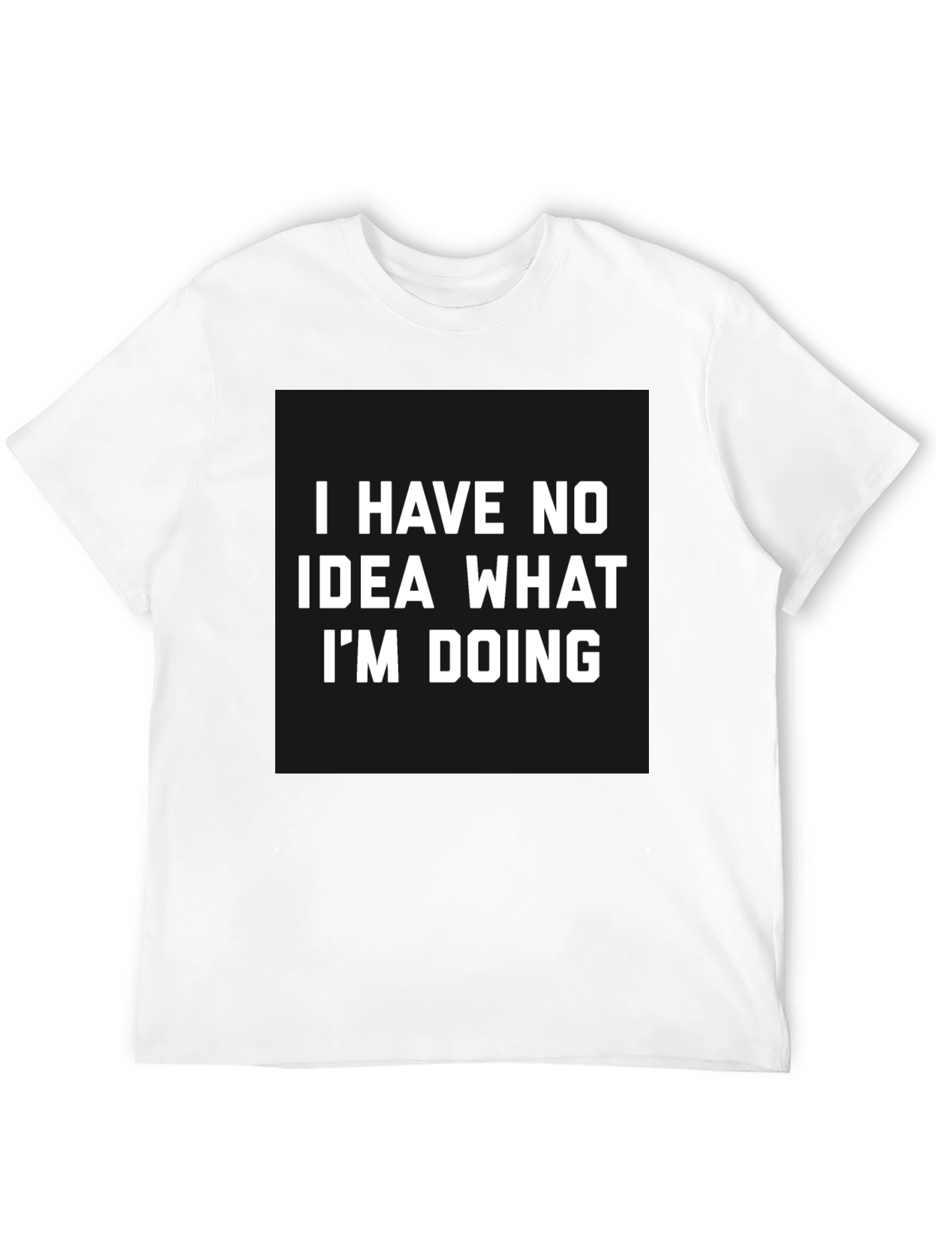 Funny No Idea Graphic Tee - Black