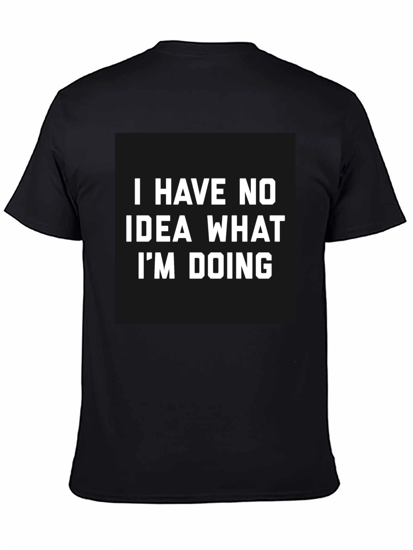 Funny No Idea Graphic Tee - Black