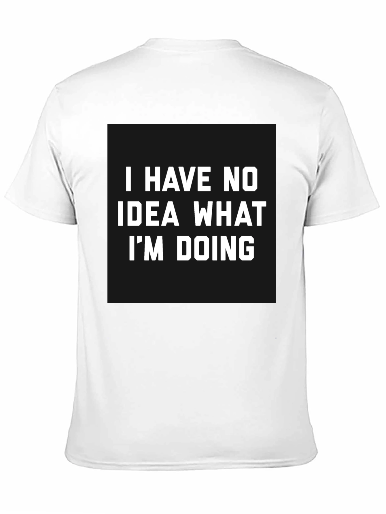 Funny No Idea Graphic Tee - Black