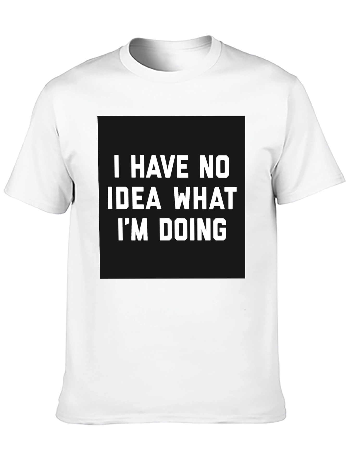 Funny No Idea Graphic Tee - Black