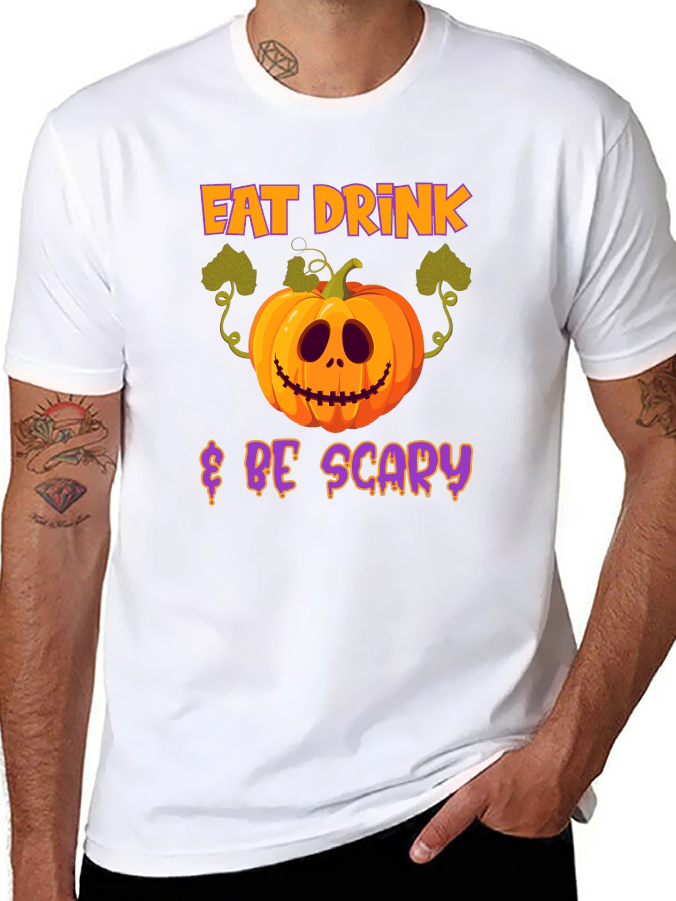 Eat Drink & Be Scary Halloween T-Shirt