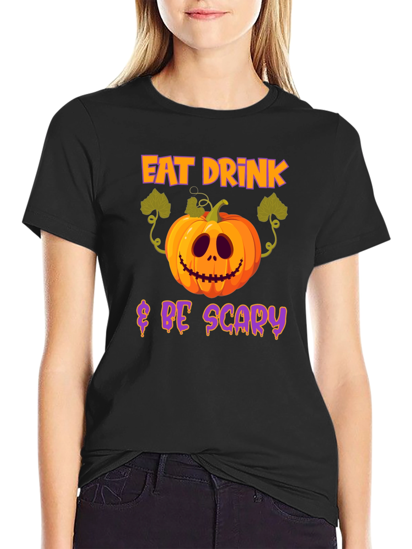 Eat Drink & Be Scary Halloween T-Shirt