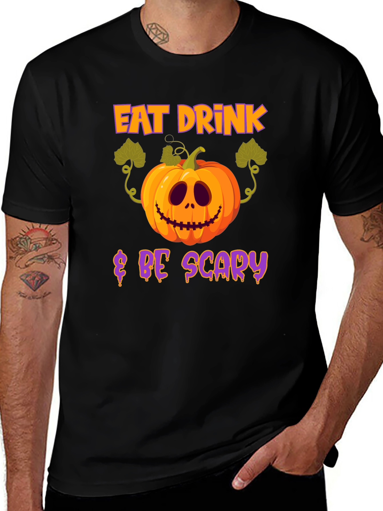 Eat Drink & Be Scary Halloween T-Shirt